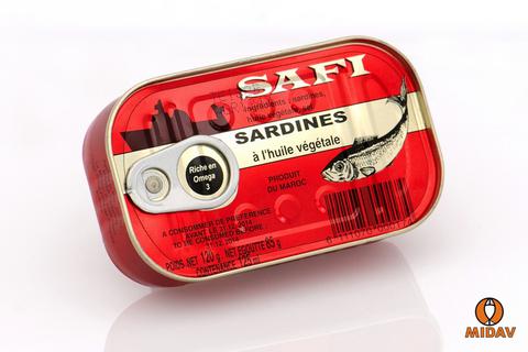 Sardines à l'huile végétale - Safi